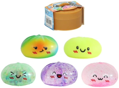 Knedlíček mini Squishy Dumpling mačkací antistresový kawai knedlík 5 barev