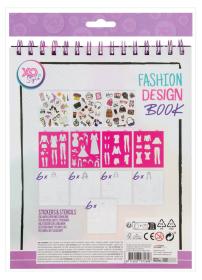 Kniha Módní návrhář Kreativní set modní design návrhářka