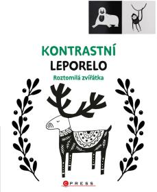 Knížka baby kontrastní leporelo roztomilá zvířátka pro miminko