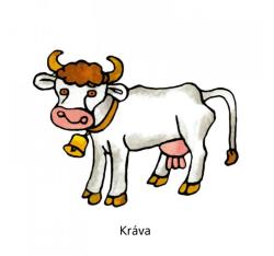 Knížka baby obrázkové leporelo Zvířátka na statku CZ text