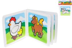 Knížečka baby pískací měkká 13x13cm zvířátka pro miminko plast Knížečka baby pískací měkká 13x13cm zvířátka pro miminko plast