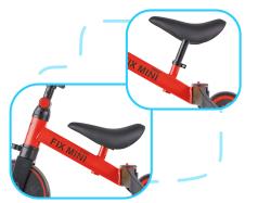Knoki tříkolka Trike Fix Mini 3V1 červená