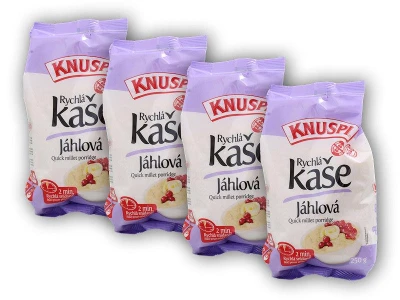 Knuspi 4x Rychlá kaše jáhlová 250g Knuspi 4x Rychlá kaše jáhlová 250g
