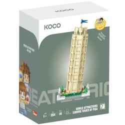 KOCO Stavebnice kostky Šikmá věž v Pise 548dílků
