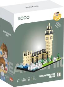 KOCO Stavebnice mini Big Ben 523 dílků + 2 figurky plast v krabici KOCO Stavebnice mini Big Ben 523 dílků + 2 figurky plast v krabici