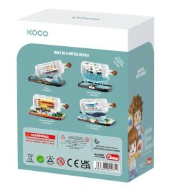 KOCO Stavebnice mini Titanic v láhvi plast 918ks