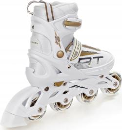 Raven Profession white/gold dívčí kolečkové inline brusle