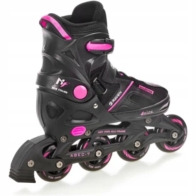 Raven Pulse black/fuchsia dětské kolečkové brusle