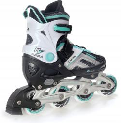 Raven Pulse black/mint dětské kolečkové brusle
