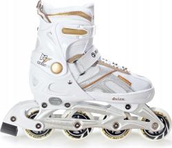 Raven Pulse white/gold kolieskové inline korčule