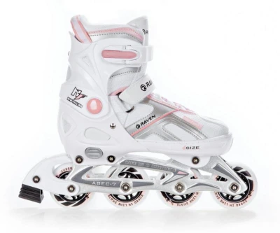 Raven Pulse white/pink kolečkové inline brusle Raven Pulse white/pink kolečkové inline brusle