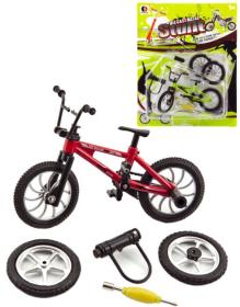 Kolo trikové prstové šroubovací 10cm freestyle bike set s doplňky 2 barvy kov Kolo trikové prstové šroubovací 10cm freestyle bike set s doplňky 2 barvy kov
