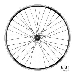 Force Kolo zadní CLASSIC 622x19 " V" FHTX500 36d Force Kolo zadní CLASSIC 622x19 " V" FHTX500 36d