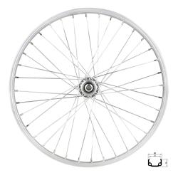 REMERX Koleso zadné RMX 21, 406x21, strieborné, náboj F80429