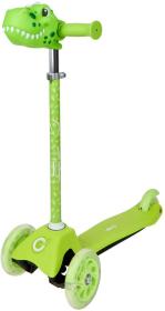 Koloběžka baby dětská Dinosaurus LED kolečka na baterie Světlo