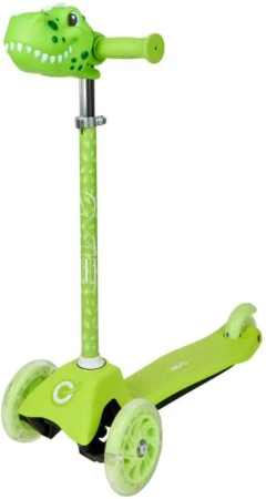 Koloběžka baby dětská Dinosaurus LED kolečka na baterie Světlo Koloběžka baby dětská Dinosaurus LED kolečka na baterie Světlo