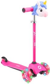 Koloběžka baby dětská Jednorožec LED kolečka na baterie Světlo