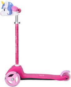 Koloběžka baby dětská Jednorožec LED kolečka na baterie Světlo