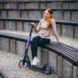 Nils HM124T koloběžka s kotoučovou brzdou fialová