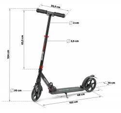 SOKE Metro Black odpružená koloběžka