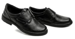 Koma 111222K čierne pánske nadmerné poltopánky šírka H