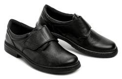 Koma 111222K čierne pánske nadmerné poltopánky šírka H