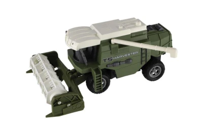 Dongjie Toys Factory Kombajn RC šedo-zelený plast 22cm 27MHz na baterie se světlem
