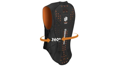 Komperdell Ballistic Vest Junior 2024 černo-oranžový juniorský páteřák