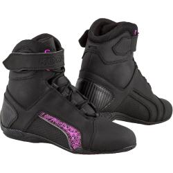 Kore Dámské boty na motorku Velcro 2.0 černo-fialové Kore Dámské boty na motorku Velcro 2.0 černo-fialové