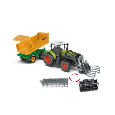 Korody RC Traktor s vozíkem a XL příslušenstvím 1:24, světla, zvuk Korody RC Traktor s vozíkem a XL příslušenstvím 1:24, světla, zvuk