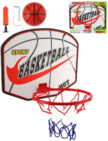 Koš basketbalový trikolora set s míčem a pumpičkou na košíkovou Koš basketbalový trikolora set s míčem a pumpičkou na košíkovou