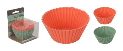 Košíček na pečení 70x35mm silikon mix barev (8ks) Košíček na pečení 70x35mm silikon mix barev (8ks)