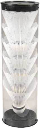 Košíčky na badminton set 6ks bílé 7,5cm v plastové tubě