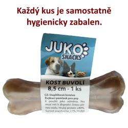 Kost buvolí JUKO Snacks 8,5 cm (1 ks) (bal. 50 ks) Kost buvolí JUKO Snacks 8,5 cm (1 ks) (bal. 50 ks)