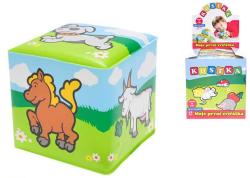 Kostka 7 x 7 cm měkká edukační zvířata Kostka 7 x 7 cm měkká edukační zvířata