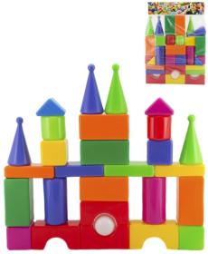 Kostky baby stavební soft měkké maxi barevná stavebnice set 30ks plast Kostky baby stavební soft měkké maxi barevná stavebnice set 30ks plast