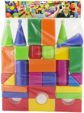 Kostky baby velké stavební soft měkká barevná stavebnice set 18ks plast