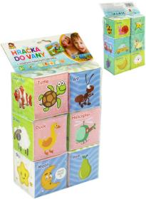 Kostky soft měkké obrázkové 7cm do vany do vody set 6 kusů v sáčku Kostky soft měkké obrázkové 7cm do vany do vody set 6 kusů v sáčku