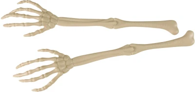 Kostra ruky 36cm Halloweenská dekorace set 2ks na kartě