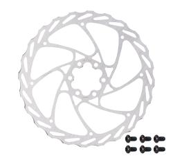 Force Kotouč brzdový Force-4 180 mm, 6 děr, stříbrný