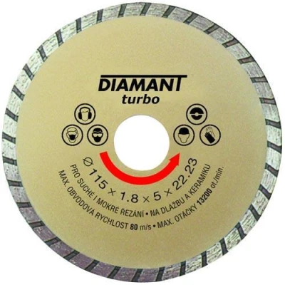 Kotouč diamantový 230 DIAMANT TURBO Kotouč diamantový 230 DIAMANT TURBO