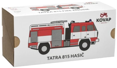 Kovap Auto Tatra 815 hasiči požární model 17cm kov 0615