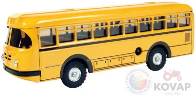 Kovap Dopravní prostředky autobus plechový 1:43 na klíček 20cm Kov 0492 Kovap Dopravní prostředky autobus plechový 1:43 na klíček 20cm Kov 0492