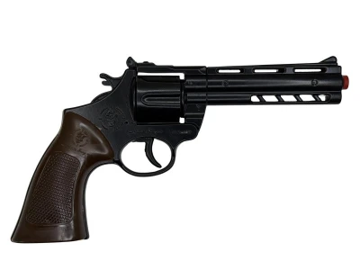 Hafotoys kovový kapslíkový revolver černý