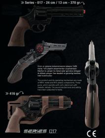 Hafotoys kovový kapslíkový revolver černý