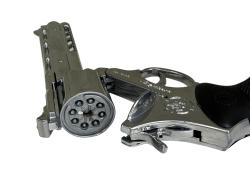 Hafotoys kovový kapslíkový revolver stříbrný