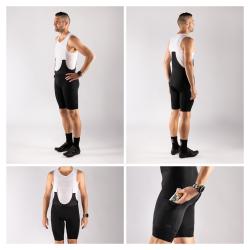 Force PASSION černé kraťasy se šráky a vložkou