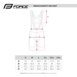 Force PASSION černé kraťasy se šráky a vložkou