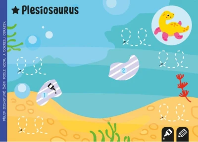 Kreativní vystřihovánky Dinosauři Stříhám lepím kreslím