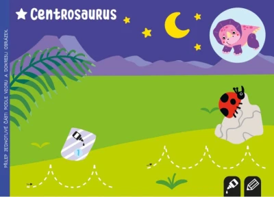 Kreativní vystřihovánky Dinosauři Stříhám lepím kreslím